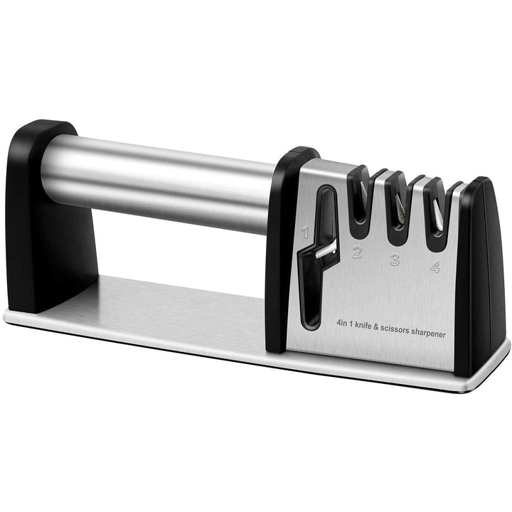 Lisslune | 4-in-1 kitchen knife and scissors sharpening tool