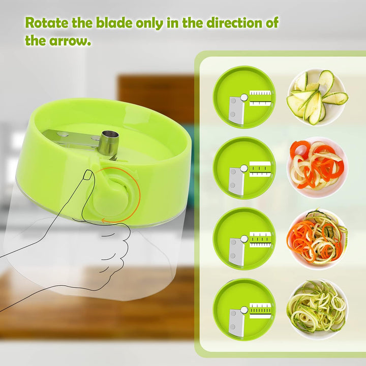 Lisslune | 4-in-1 Zoodle Maker – Vegetable Spiralizer