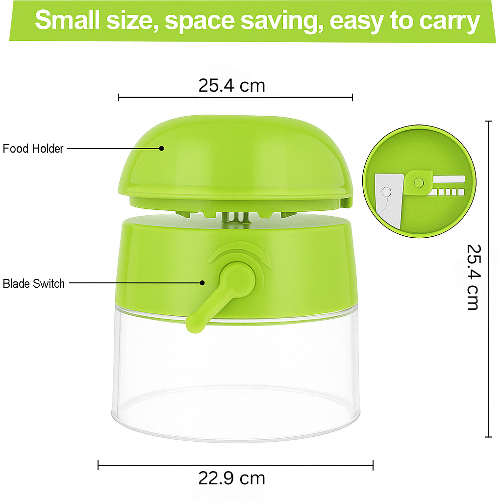 Lisslune | 4-in-1 Zoodle Maker – Vegetable Spiralizer