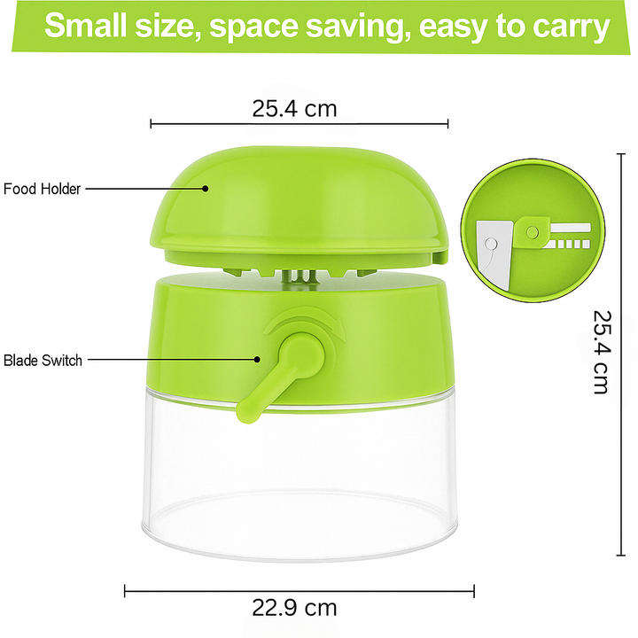 Lisslune | 4-in-1 Zoodle Maker – Vegetable Spiralizer