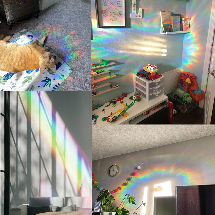 Lisslune | Rainbow Sun Catcher Reflective Window Stickers