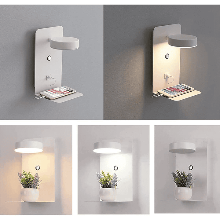 Lisslune | HaloRest Wall Lamp – Scandinavian Bed Lighting with Warm Light