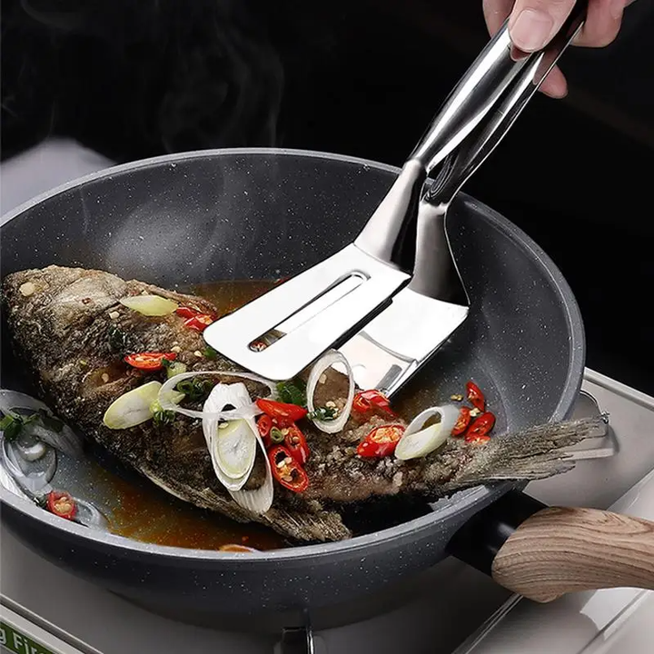 Lisslune | FlipGrip – Versatile stainless steel spatula