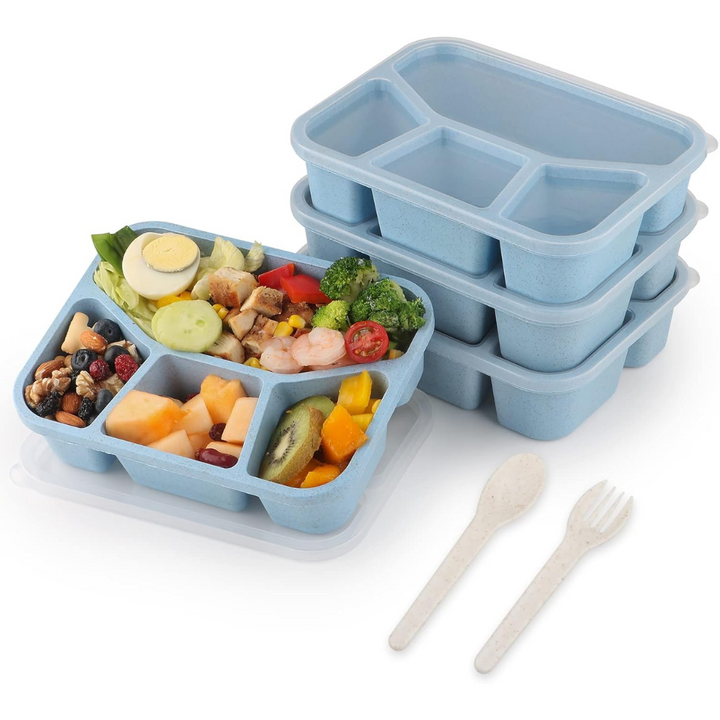Lisslune | 4-Pack Bento Snack Box – 4 Compartments
