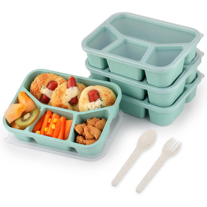 Lisslune | 4-Pack Bento Snack Box – 4 Compartments