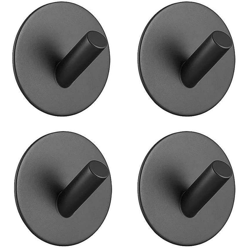 Lisslune | 4-Pack: Heavy Duty Durable 304 Stainless Steel Wall Hooks