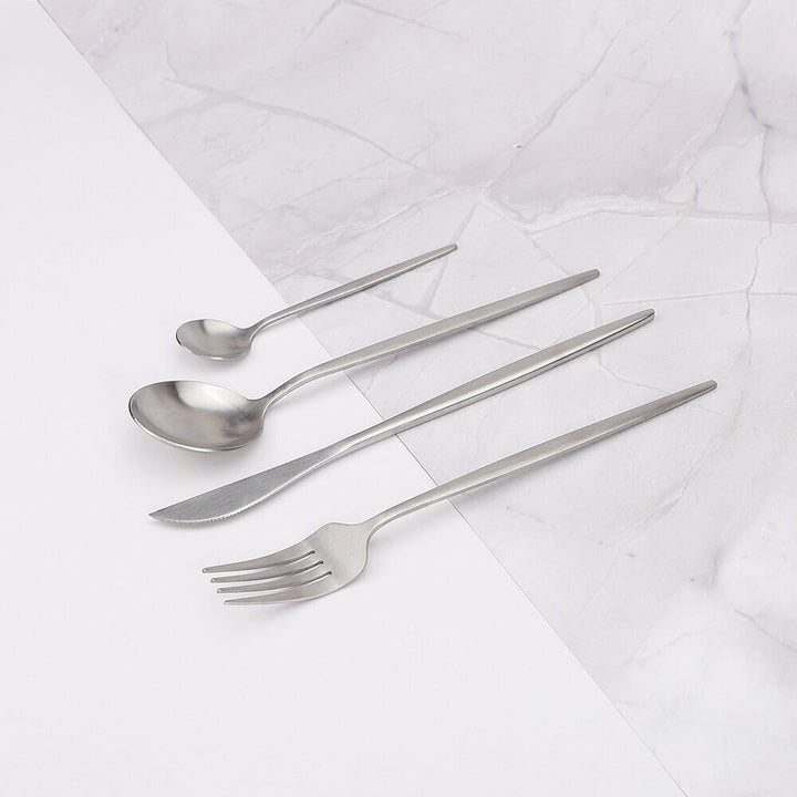 Lisslune | Modern Silver Cutlery Utensil Set