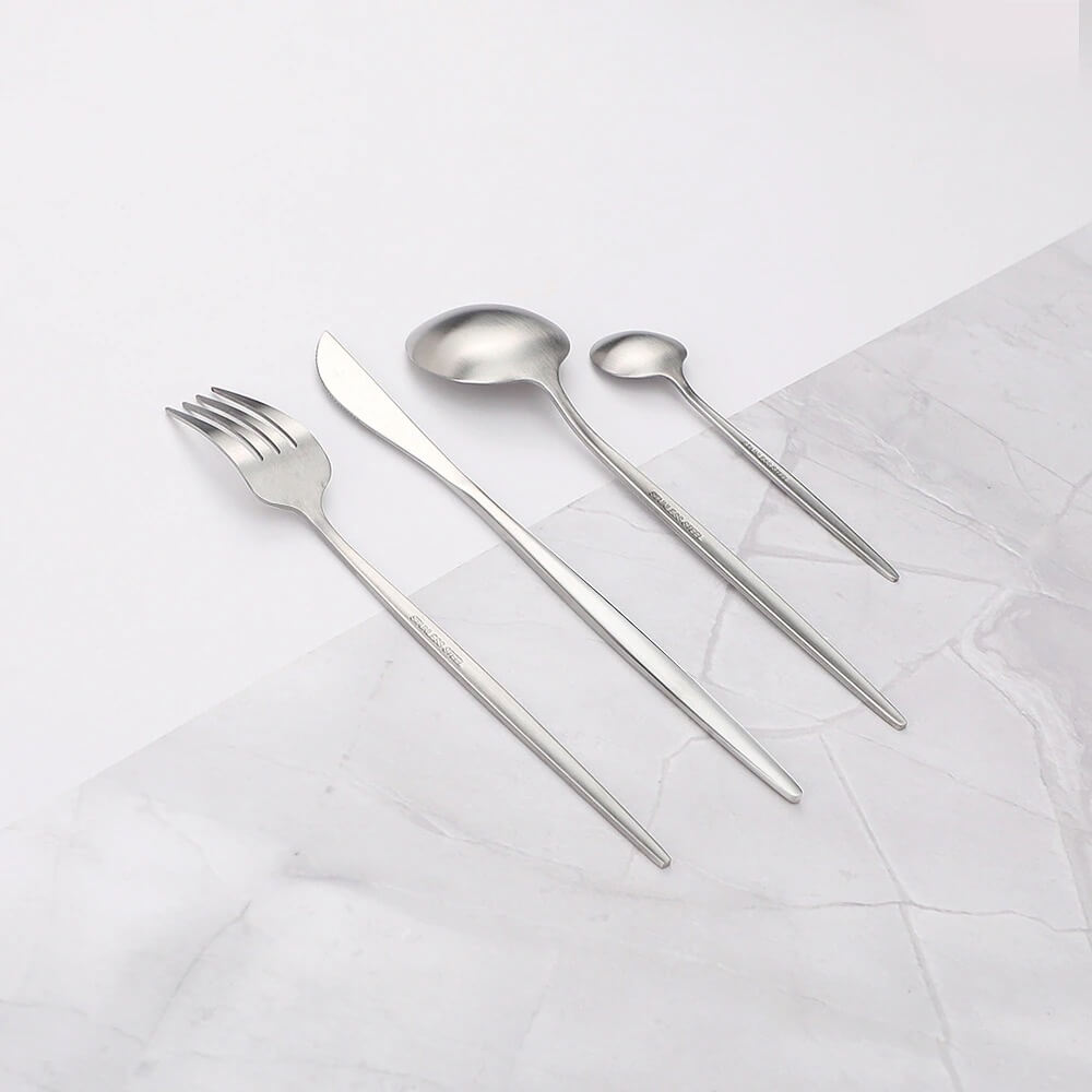 Lisslune | Modern Silver Cutlery Utensil Set