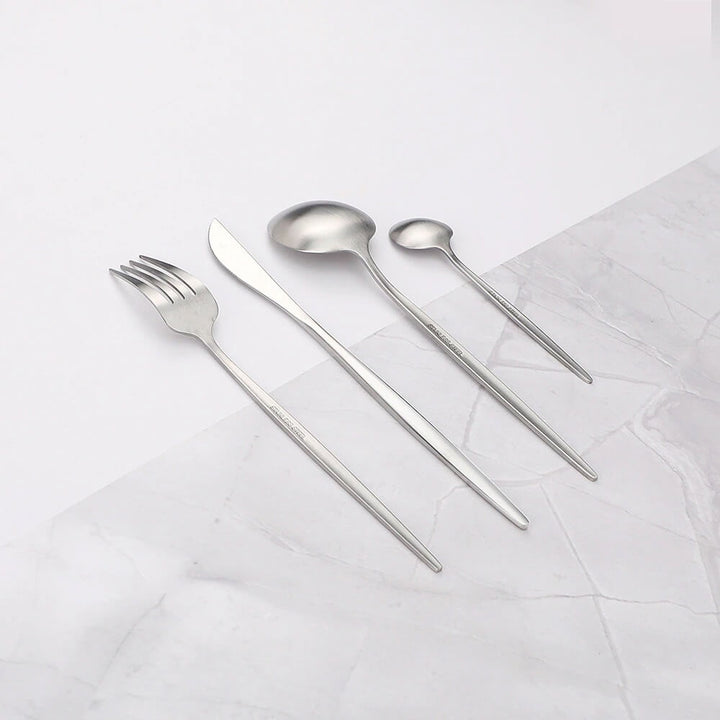 Lisslune | Modern Silver Cutlery Utensil Set