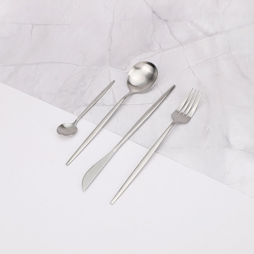 Lisslune | Modern Silver Cutlery Utensil Set
