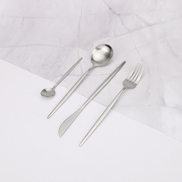 Lisslune | Modern Silver Cutlery Utensil Set