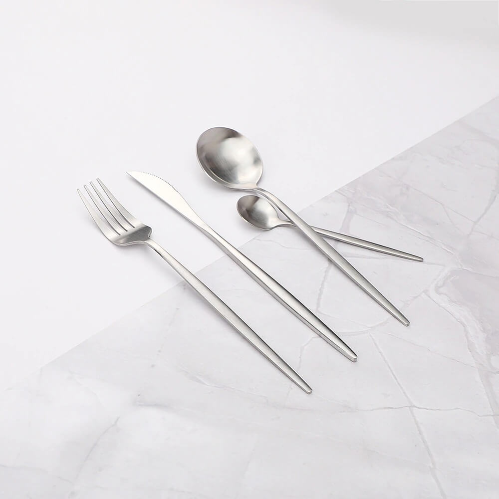 Lisslune | Modern Silver Cutlery Utensil Set