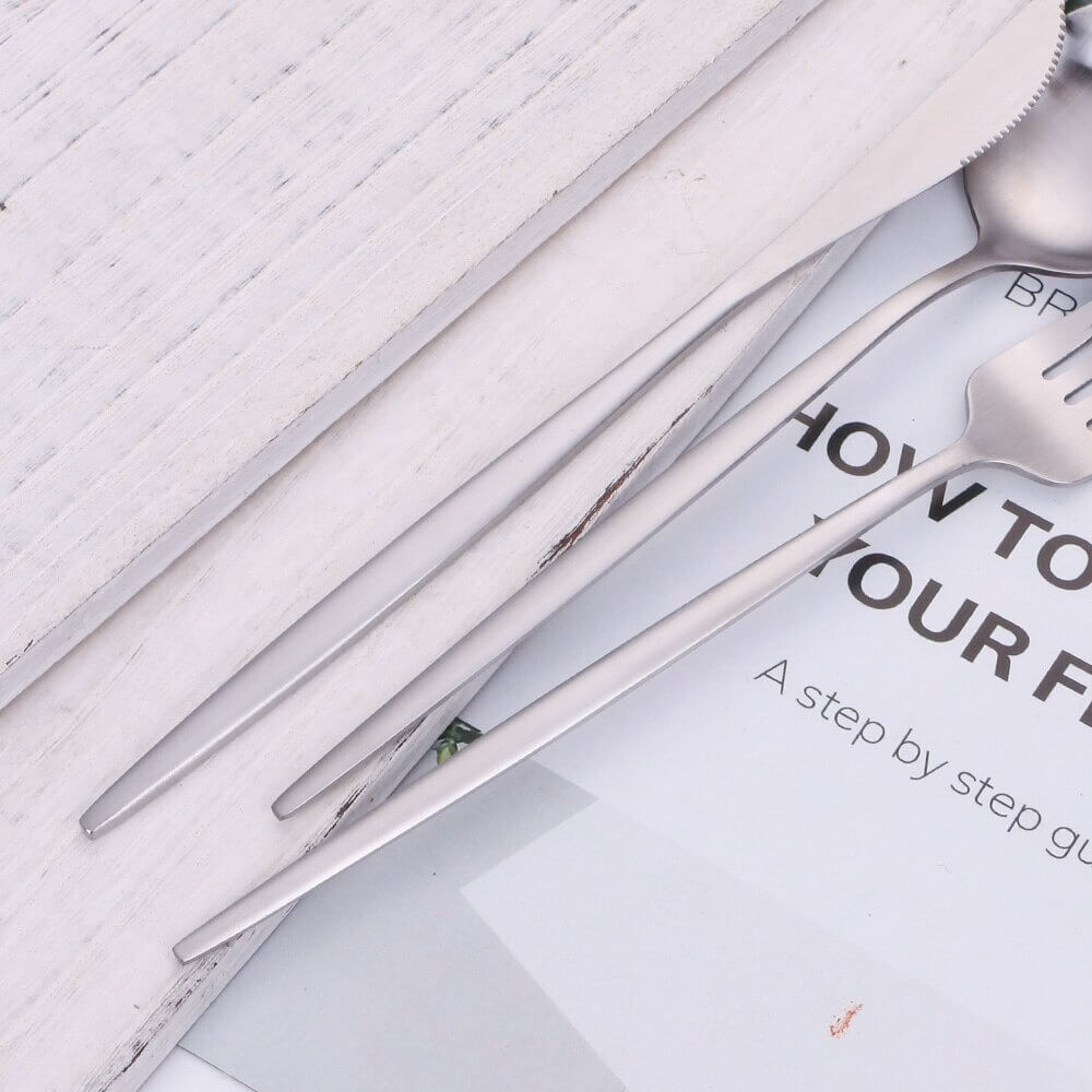 Lisslune | Modern Silver Cutlery Utensil Set