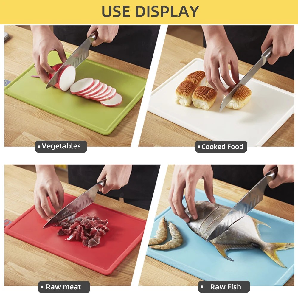 Lisslune | 4-Piece Chopping Board Set with Holder - PrepTidy