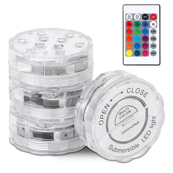 Lisslune | 4-Piece: Underwater RGB LED Lights