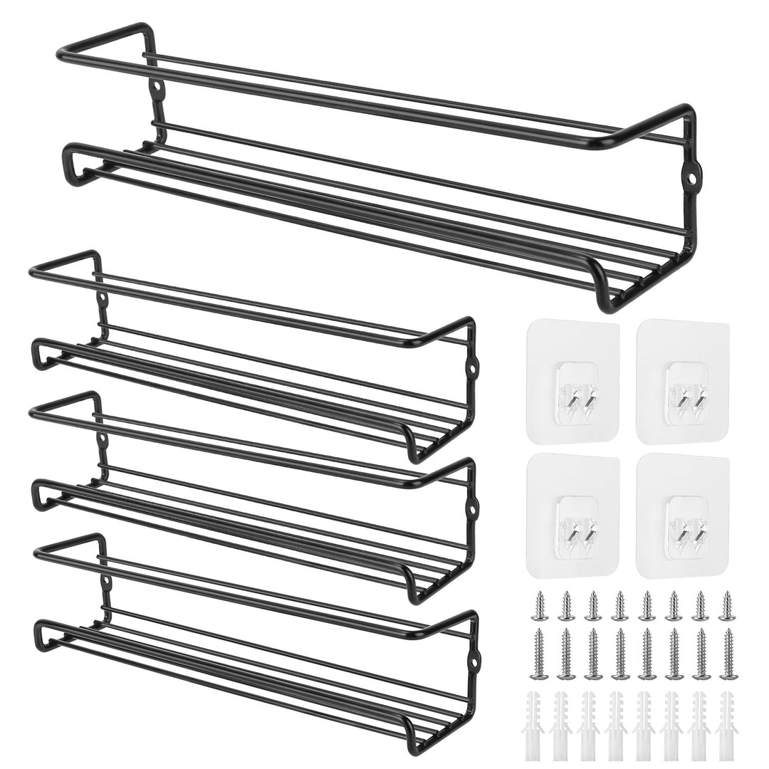 Lisslune | 4-piece: Wall-mounted spice racks