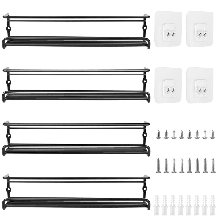 Lisslune | 4-piece: Wall-mounted spice racks