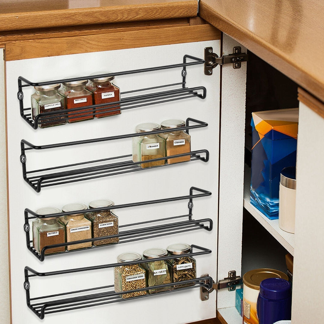 Lisslune | 4-piece: Wall-mounted spice racks