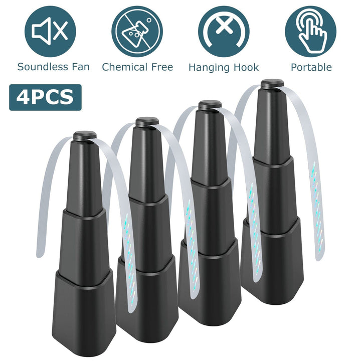 Lisslune | 4-Piece: Fly Repellent Fan Table Battery Operated Insect Repellent
