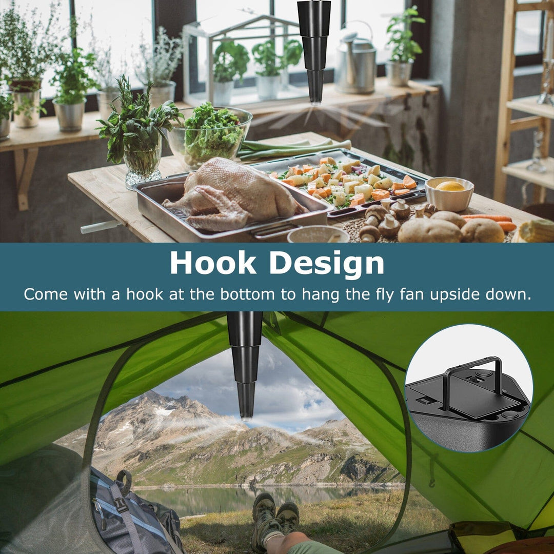 Lisslune | 4-Piece: Fly Repellent Fan Table Battery Operated Insect Repellent