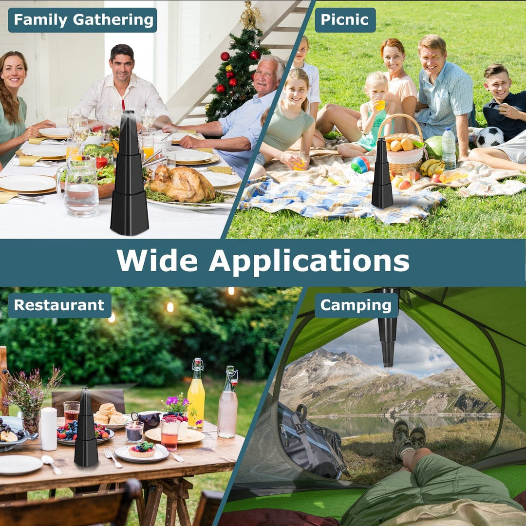 Lisslune | 4-Piece: Fly Repellent Fan Table Battery Operated Insect Repellent