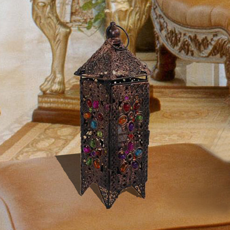 Lisslune | Zafira – eclectic metal night lamp with boho charm