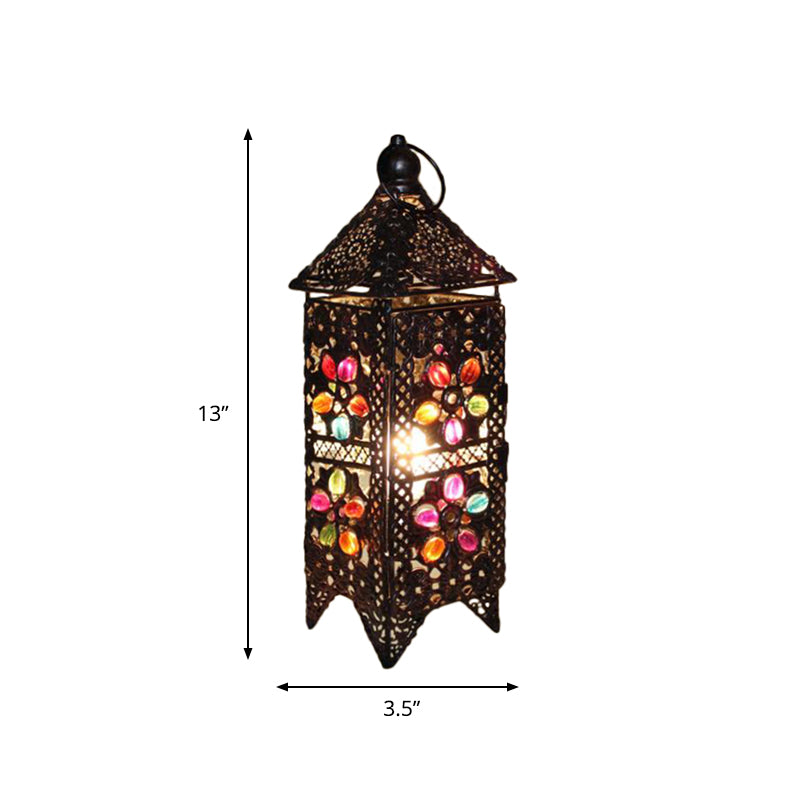 Lisslune | Zafira – eclectic metal night lamp with boho charm