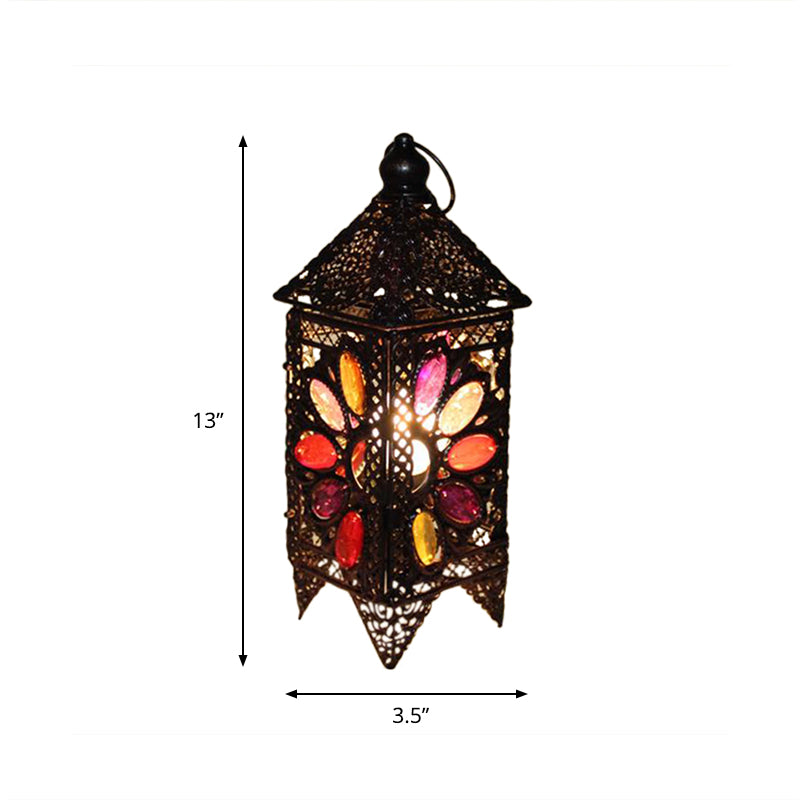Lisslune | Zafira – eclectic metal night lamp with boho charm