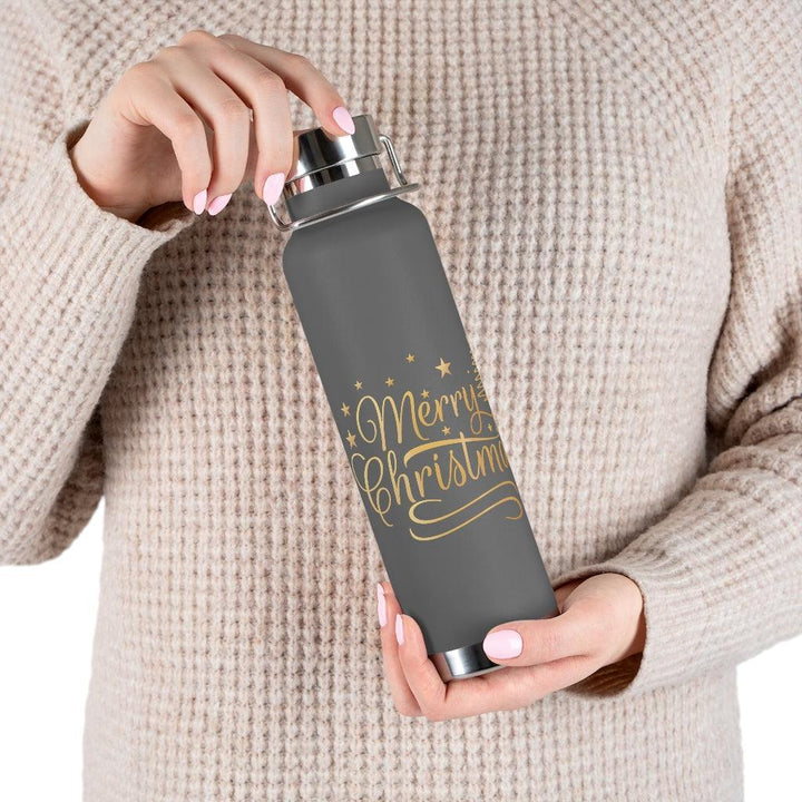 Lisslune | Vacation Joy Vacuum Insulated Stainless Steel Water Bottle - 22 Oz with Wide Neck