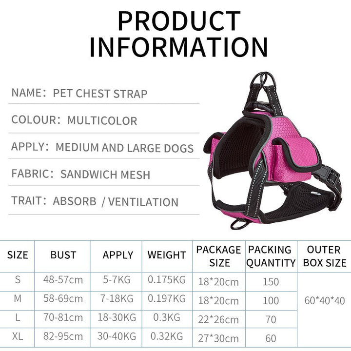 Lisslune | Airtag pet harness vest set