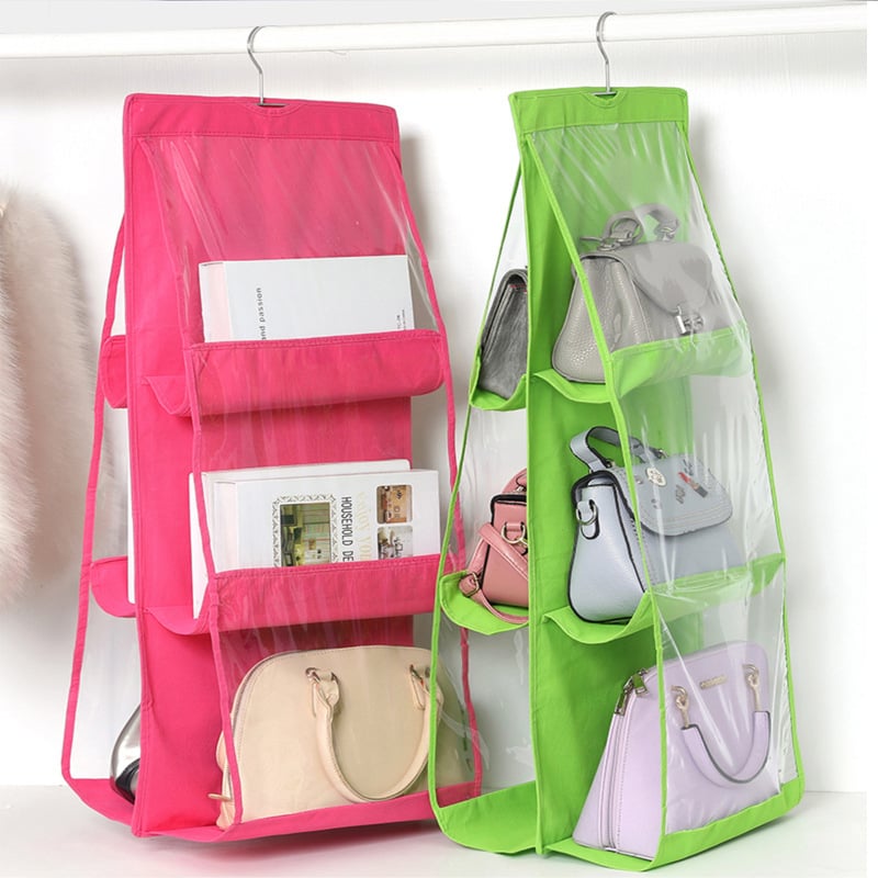 Lisslune | Hanging Handbag Organizer – Double-sided Design with 6 Compartments