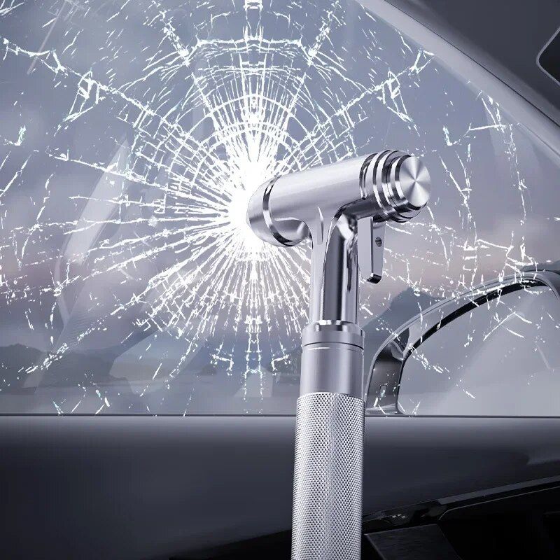 Lisslune | Emergency exit tool for car: 3-in-1 safety hammer, seatbelt cutter and window breaker - alloy material