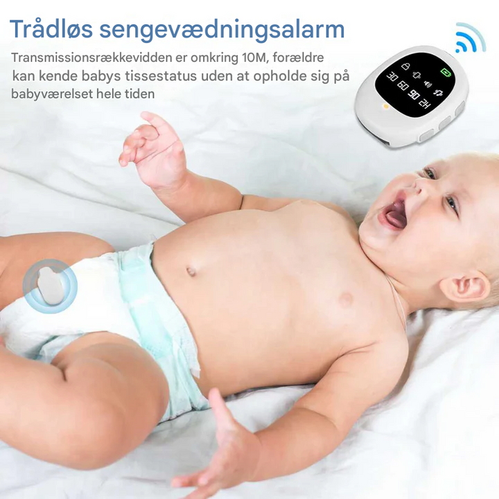 Lisslune | Wireless Bedwetting Alarm with Vibration Signal & Timer Function - USB Rechargeable