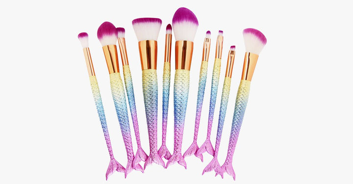 Lisslune | Mermaid Tail Rainbow Makeup Brush – Perfect for keeping you dreamy