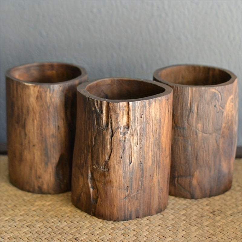 Lisslune | Handmade Wooden Pen Holder – Unique and Natural Look