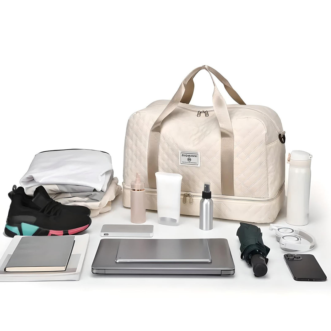 Lisslune | Spacious Weekender Duffle Bag | Water-Resistant, Multi-Compartment & Ideal for Short Trips and Gym Sessions