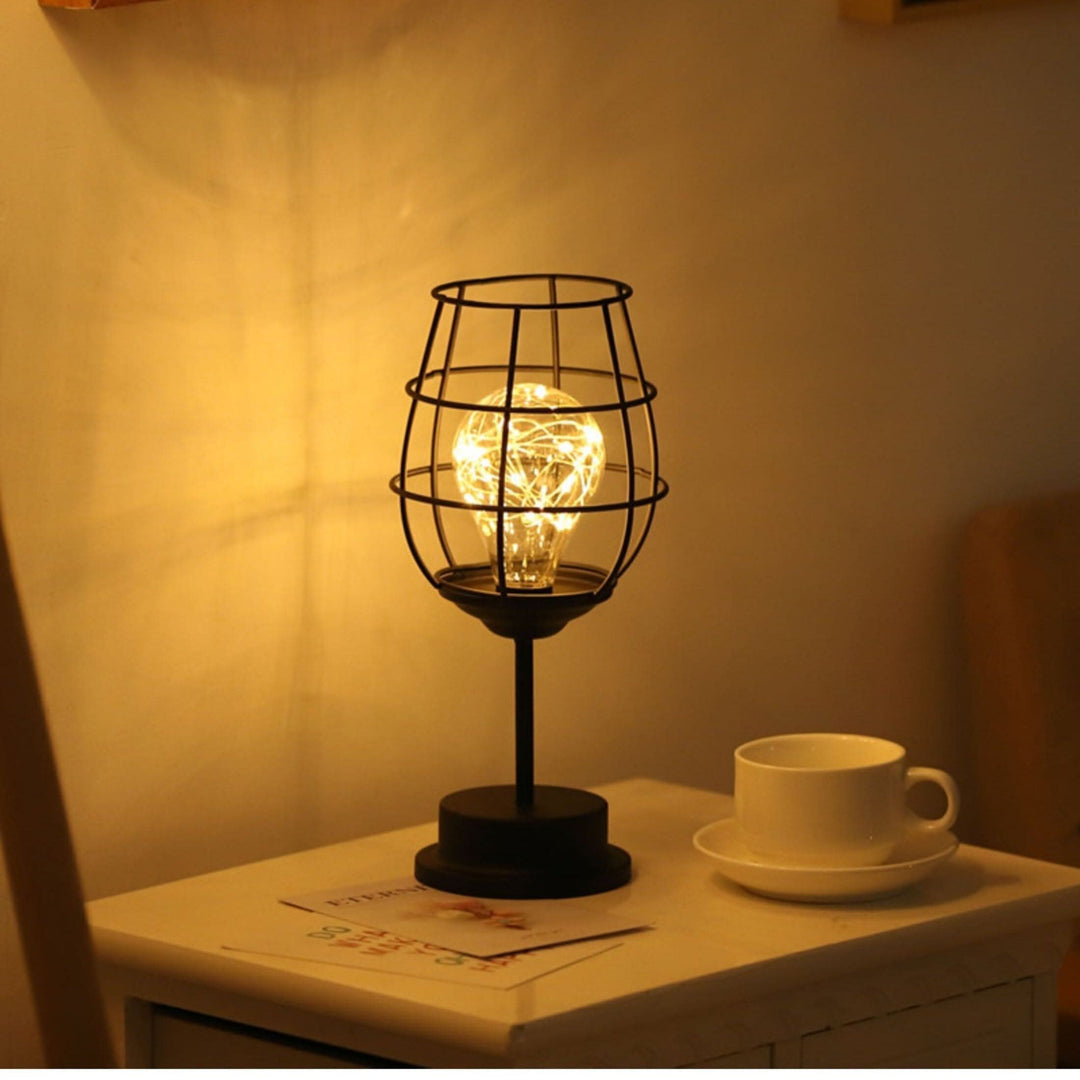 Lisslune | Modern Black Table Lamp with Fabric Shade 45cm
