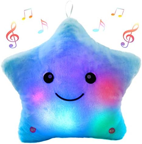 Lisslune | StarGlow Plush Night Light – Soft Stuffed Animal with Music and Light