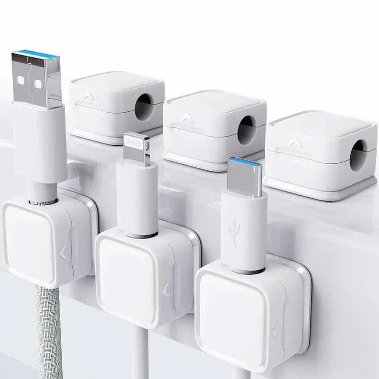 Lisslune | Magnetic Cable Organizer Clip for Desk & Office