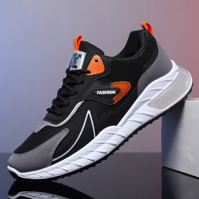Lisslune | Breathable Men's Sneakers with Color Accent