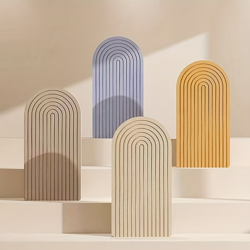 Lisslune | Curved Felt Notice Board – Large Self-Adhesive Wall Decoration made of Polyester Felt