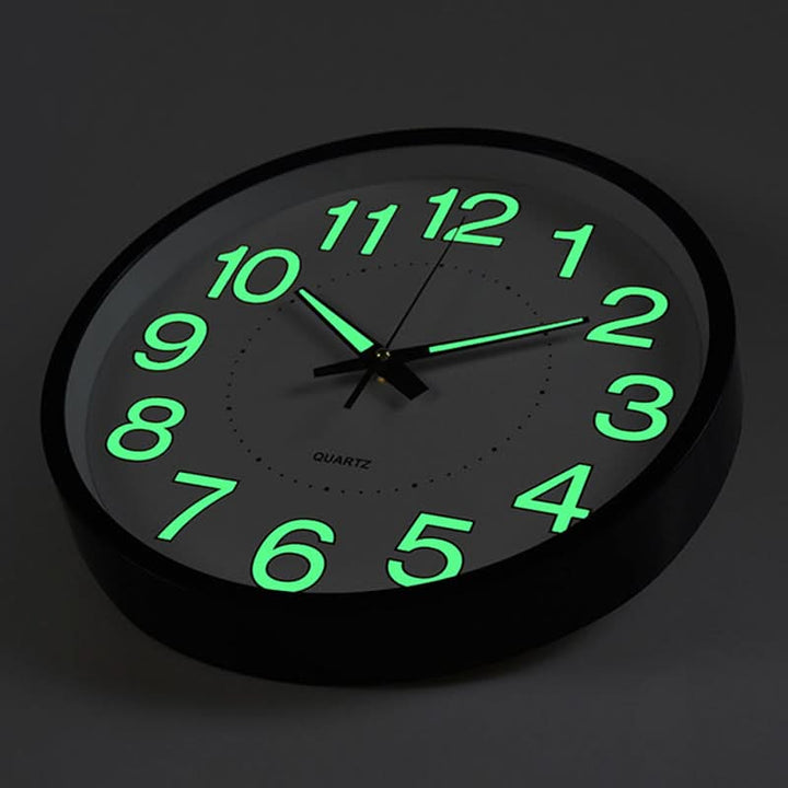 Lisslune | Silent LED Wall Clock 12" for Classroom