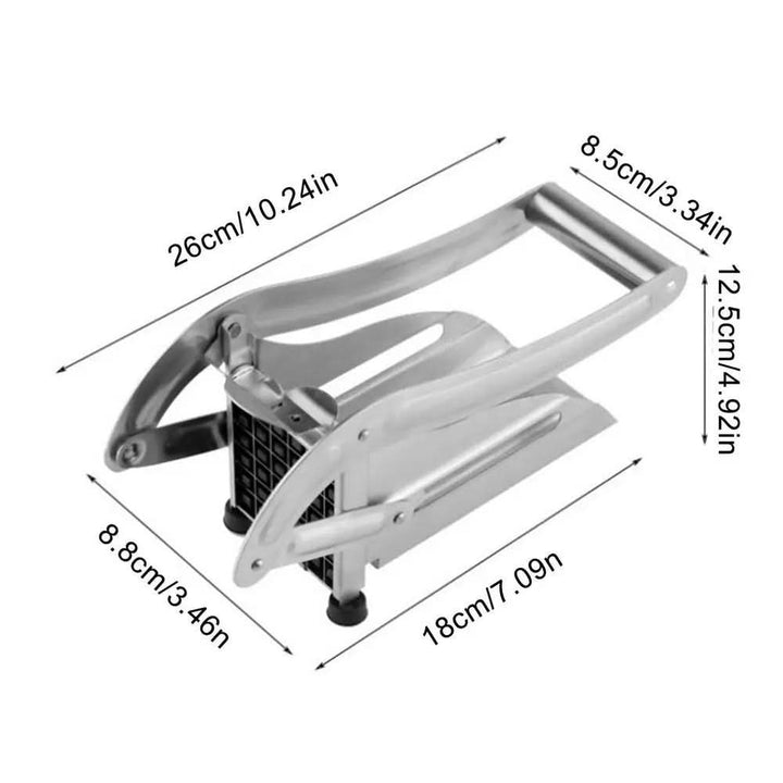 Lisslune | SmartFries Stainless Steel French Fry Cutter – 3 Blade Sizes