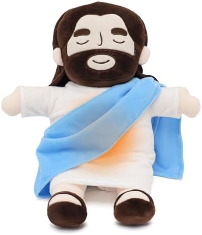 Lisslune | Soothing Jesus Plush Toy with Calming Breathing & Sounds