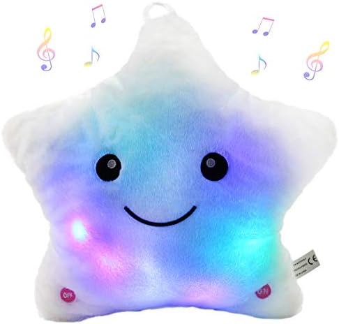 Lisslune | StarGlow Plush Night Light – Soft Stuffed Animal with Music and Light