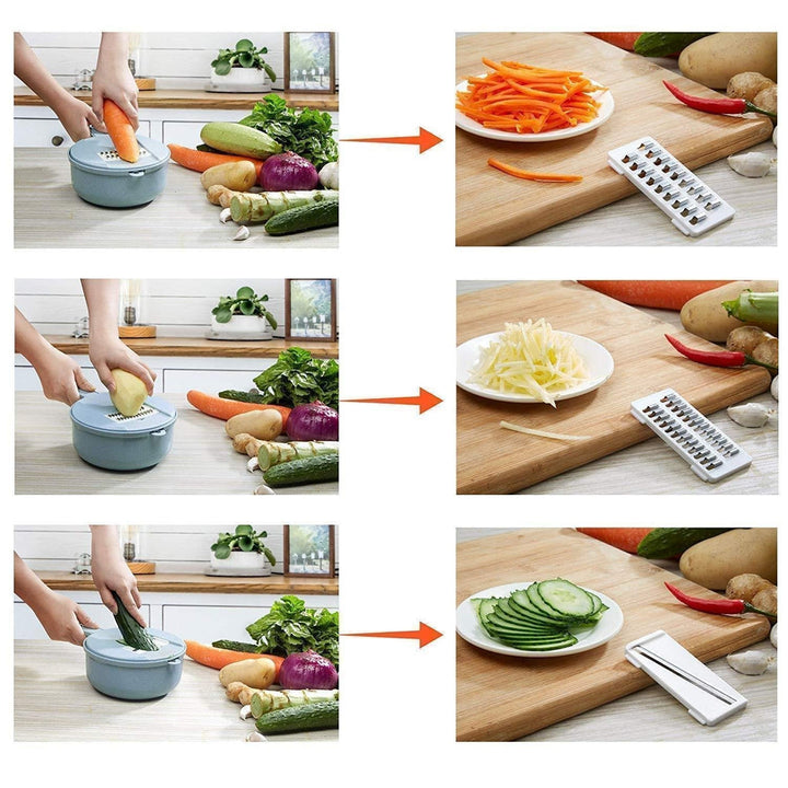 Lisslune | ChefChop Pro 12-in-1 Kitchen Device for Food Preparation