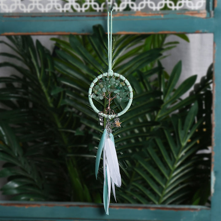 Lisslune | Frendorf Tree of Life Gemstone Dreamcatcher Hanging Jewelry
