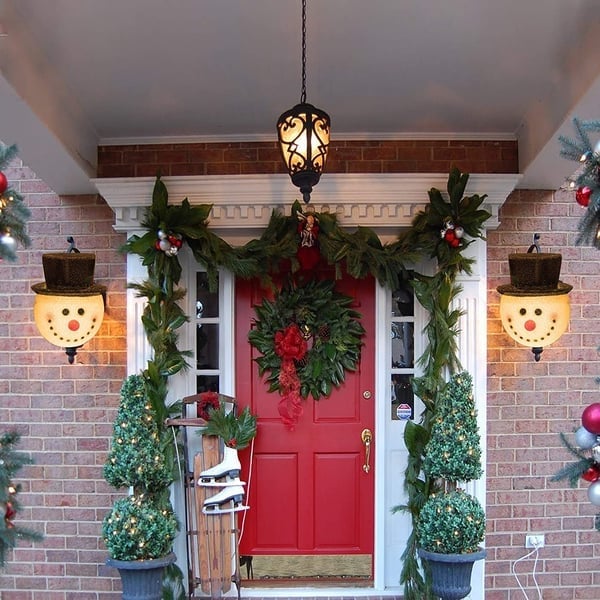 Lisslune | Snowman Porch Light Covers