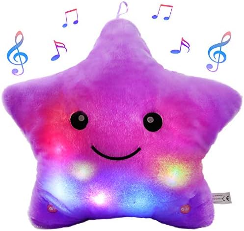 Lisslune | StarGlow Plush Night Light – Soft Stuffed Animal with Music and Light
