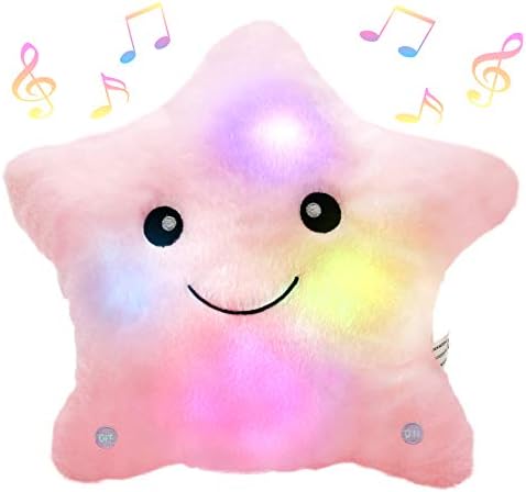 Lisslune | StarGlow Plush Night Light – Soft Stuffed Animal with Music and Light